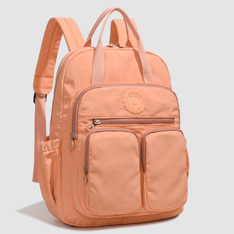 Модный женский рюкзак, водонепроницаемый, нейлоновый, с мягкой ручкой, с несколькими карманами, на молнии, для путешествий, школьные сумки, рюкзак для ноутбука