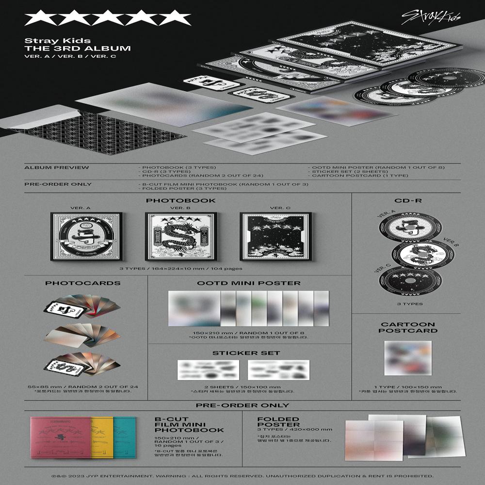 Stray Kids 3-й альбом [5 звезд](Стандартная версия.)