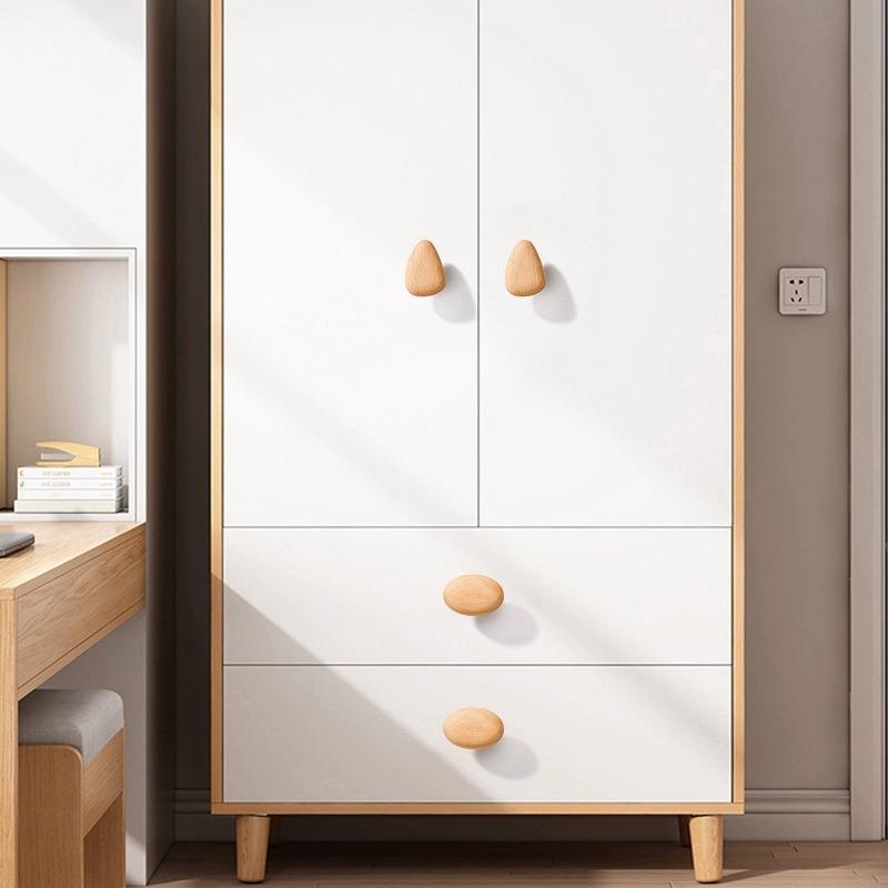 Массив дерева, Украшение для спальни, Тепло и мило, Ручка для дверцы шкафа, Креативная, Милая, В форме гальки, Ручка для дверцы шкафа/ящика