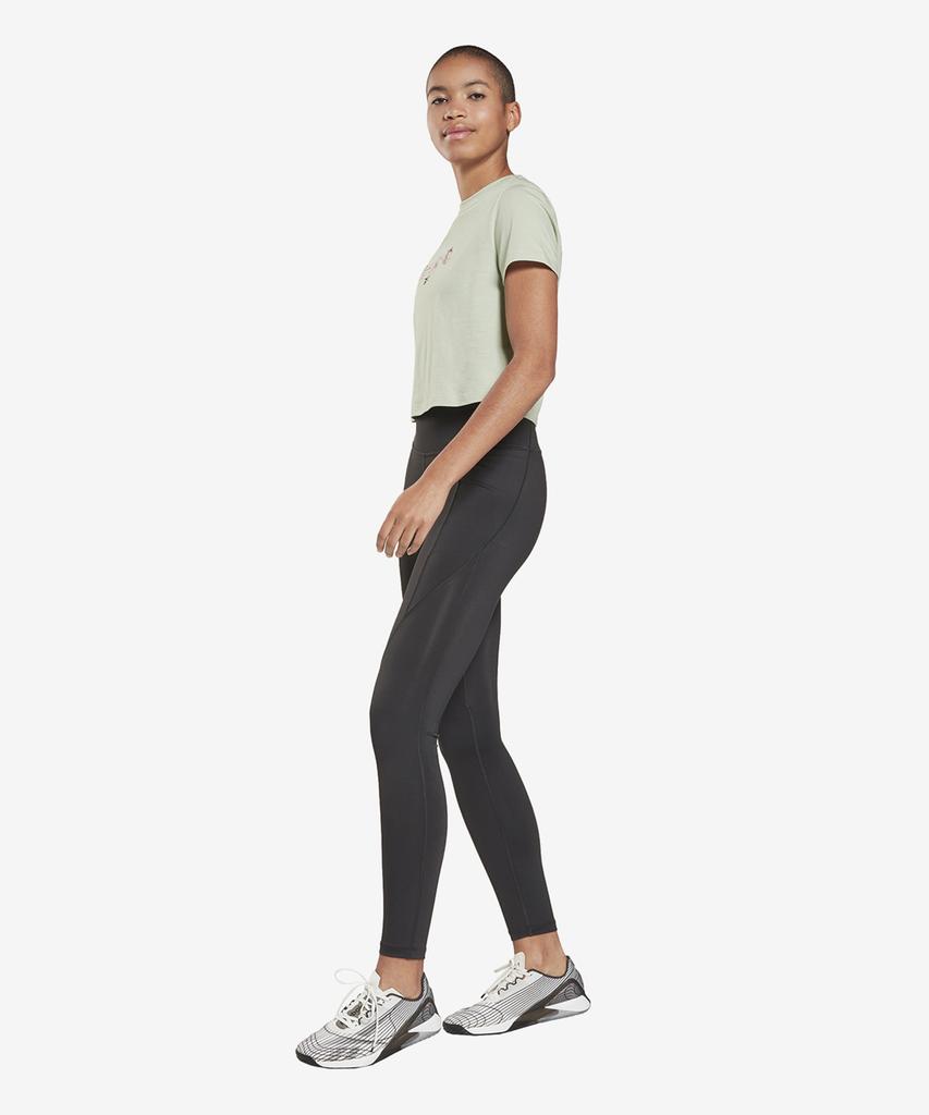 Reebok Радикальная футболка Q2 с принтом - Светло-зеленый / Hc4921