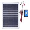 Solar Panel Kit 50W 18V with MPPT Waterproof Charge Controller 3meter Battery Clamp for Outdoor RV