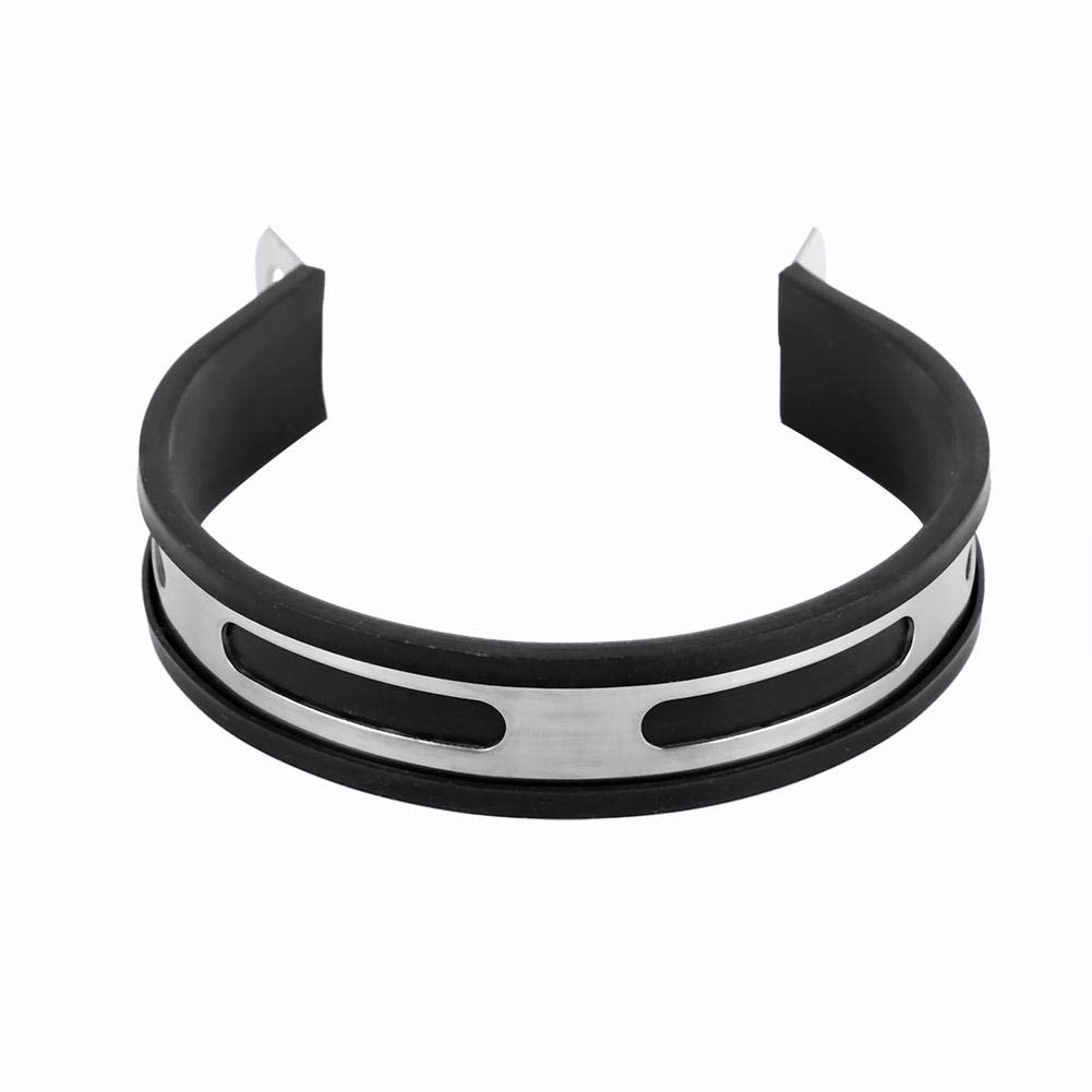 Хомут глушителя, Нержавеющая сталь, Тип пуансона, В комплекте термостойкая резина, Хомут шарфа