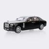Diecast 1:24 Rolls-Royce Phantom Alloy Pullback Car Model, 1 Piece, Black Silver