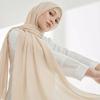 Шифоновый Хиджаб Шарф Мусульманские Рамадан Абайи Шаль Ткань для Хиджаба Премиум Шифон Платок на Голову Тюрбан Малайзийские Исламские Платья