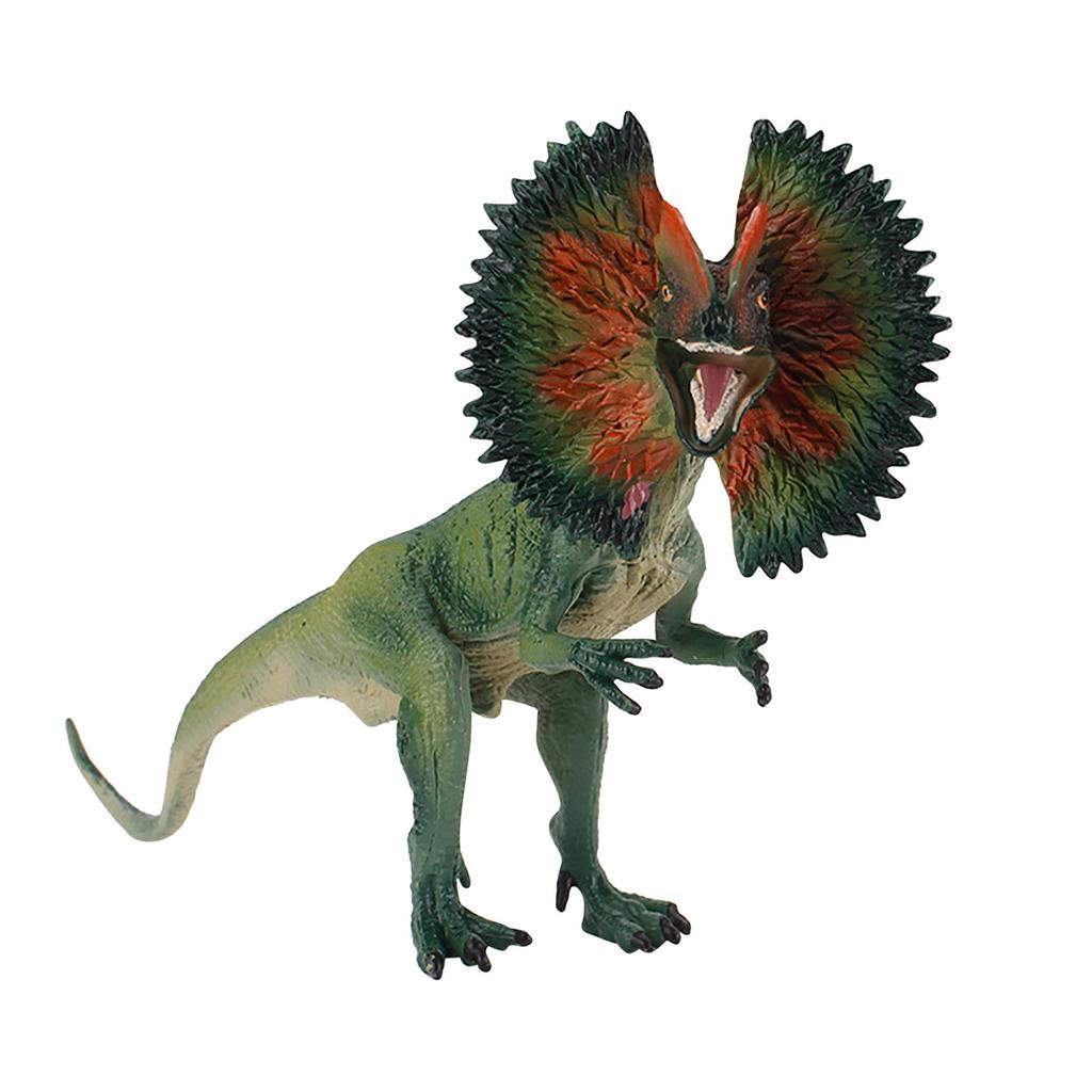 (Precious memory)Realistic Dinosaur Model Lifelike Dilophosaurus Dinosaurs Figure Playset Gift