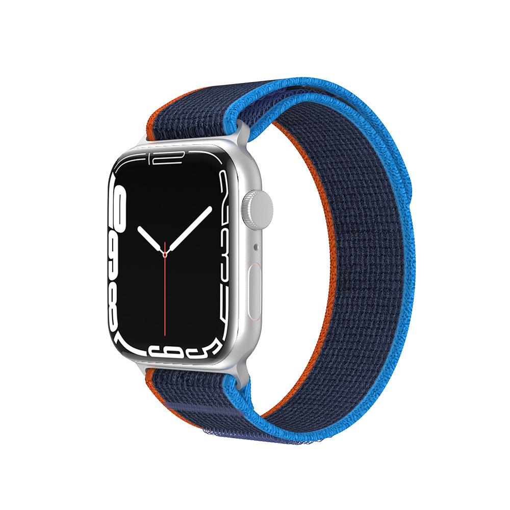 Совместим с Apple Watch Ultra 8, нейлоновая петля Trail подходит для iWatch 42 мм, 44 мм, 45 мм, 49 мм, сменный ремешок для спортивных часов, лента на липучке, запястье