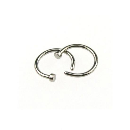 2шт кольцо в носу из нержавеющей стали серьги-кольца унисекс пирсинг