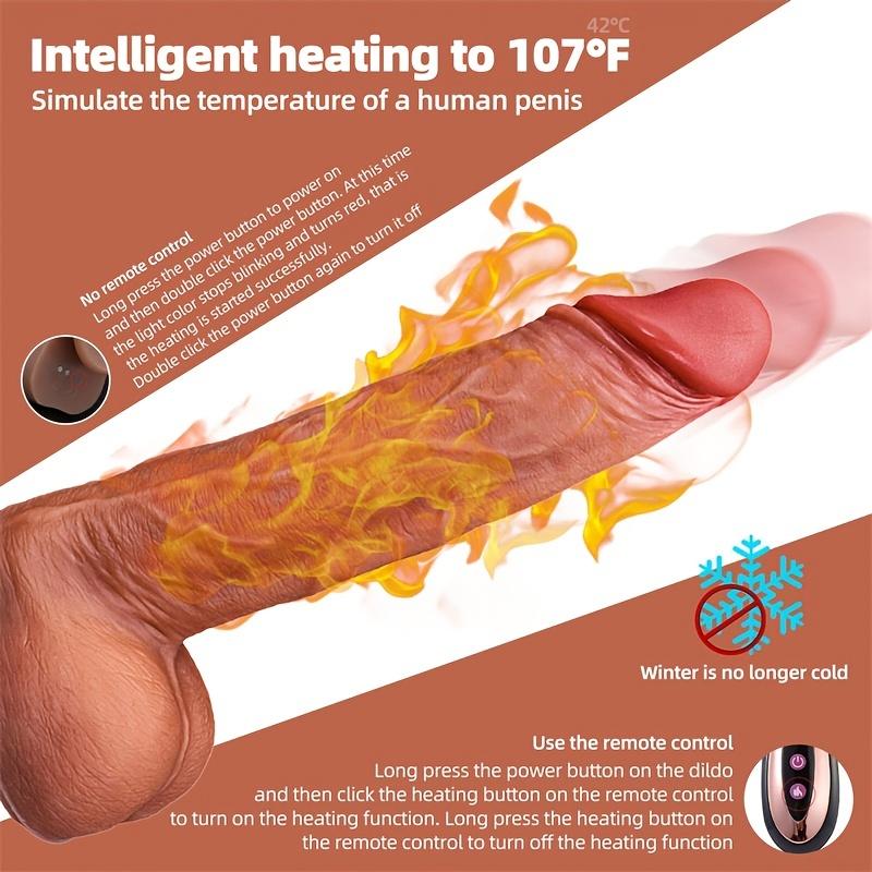 Реалистичный телескопический фаллоимитатор-вибратор для женщин, большой настоящий пенис, пульт дистанционного управления, нагрев, фаллоимитатор, секс-игрушки, женский мастурбатор