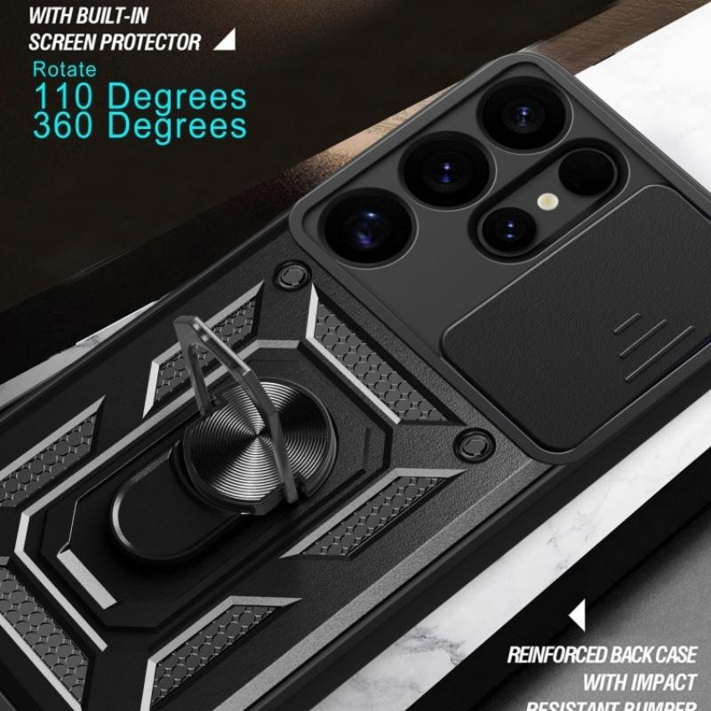 Для Samsung Galaxy S25 Plus FE Магнитный держатель-кольцо для пальца Военный защитный чехол