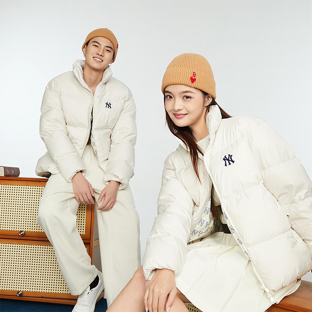 Новые пуховики MLB New York Yankees Унисекс Слоновая кость 3ADJM0636-50IVS