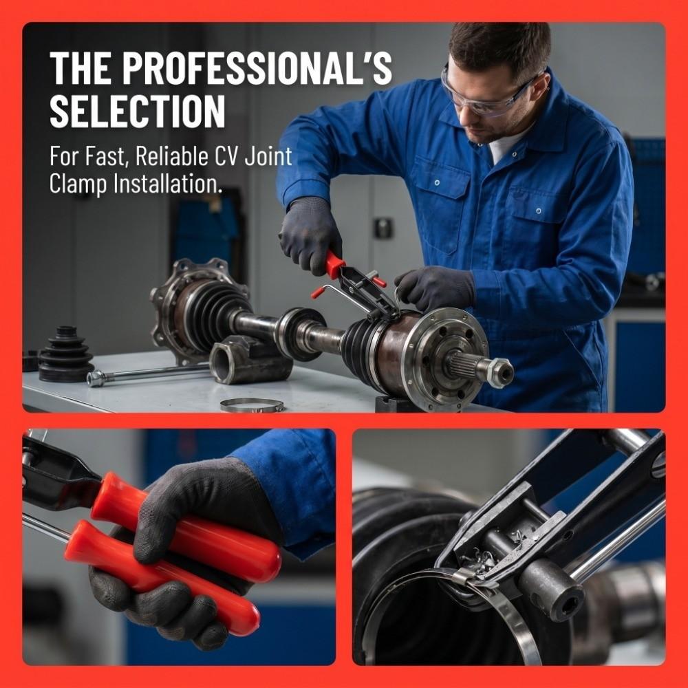 Ear Type Cut-off Pliers Steel Banding Install Tool Universal Ear Clamp Tool  Hose Clamping