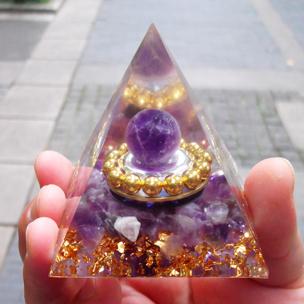 Натуральный кристалл оргонит пирамида символизирует удачу, собирание сокровищ, драгоценный камень, ювелирный подарок