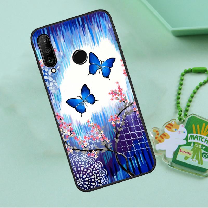 Цветок Бабочка Для Huawei Nova 8i 11i 12i 12s 9 10 SE Y90 Y60 Y70 Y72 Y61 Y91 P20 P30 P40 Lite P60 Pro Чехол