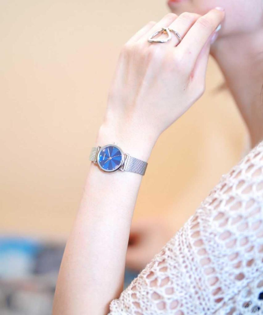 Watch Northern Lights Japan Serial Number Blue X Silver [Bering] 13426-007 Women's