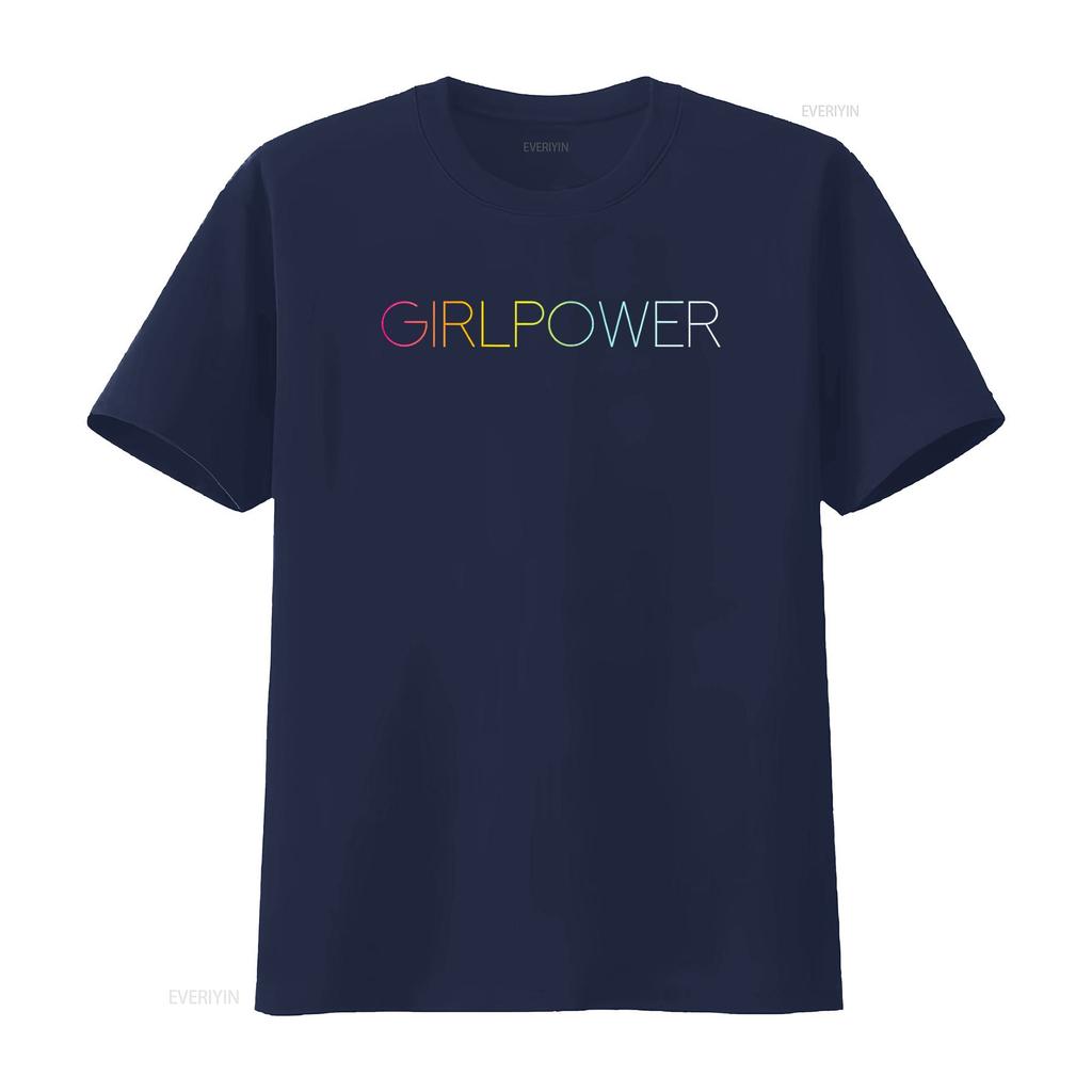 Girl Power T Shirt vintage Washed Comfortable fashion graphic Soft streetwear Stretched Top For Everyday Wear homme Casual