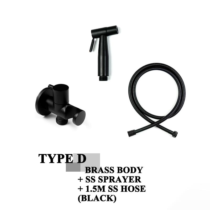 Матовый золотой черный ванная комната ручной биде спрей душевой гарнитур туалетный распылитель тканевый подгузник биде кран латунь SUS304 ручной Shattaf