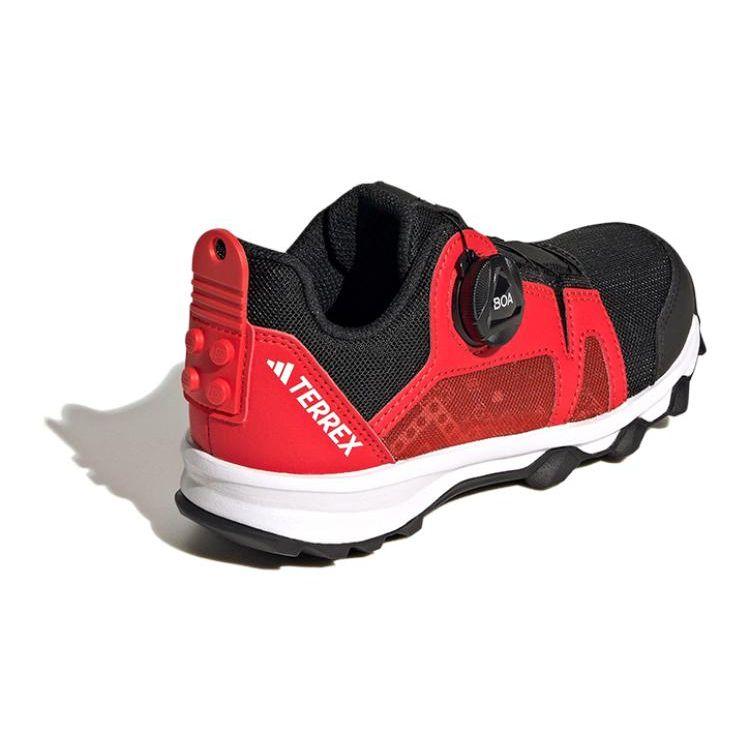 Adidas Terrex Удобные Нескользящие Низкие Кроссовки для Бега Детские Кроссовки Красные IG7954