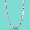 Punk Hip-hop 925 Sterling Silver Necklace Snake Link Chain Necklace for Men Women Silver Gold Color Chain Male Jewelry Gifts