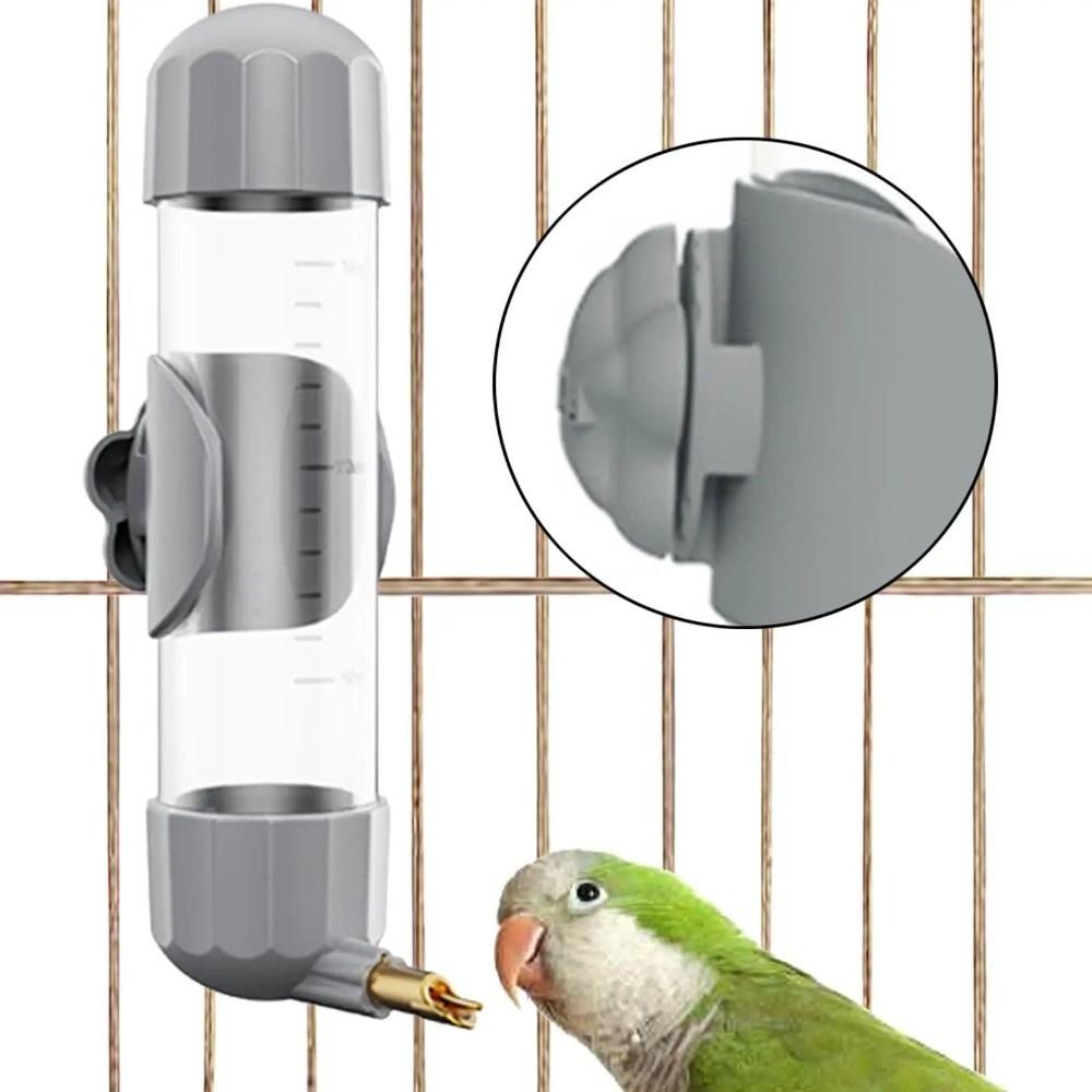 Автоматическая поилка для птиц 200 мл, не капающая, съемная, диспенсер для воды для птиц, легко наполняемая, верхнее наполнение, питьевой фонтанчик для попугаев