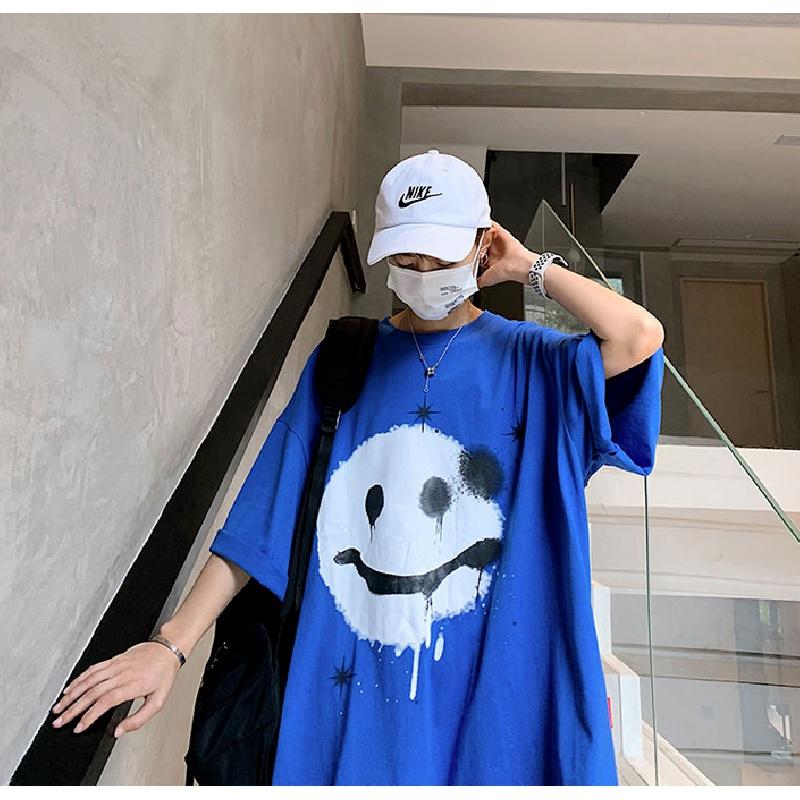 Мужские футболки с коротким рукавом с буквенным графическим принтом, модные футболки с короткими рукавами, мужская одежда, повседневная футболка, мужские летние топы в корейском стиле ретро для