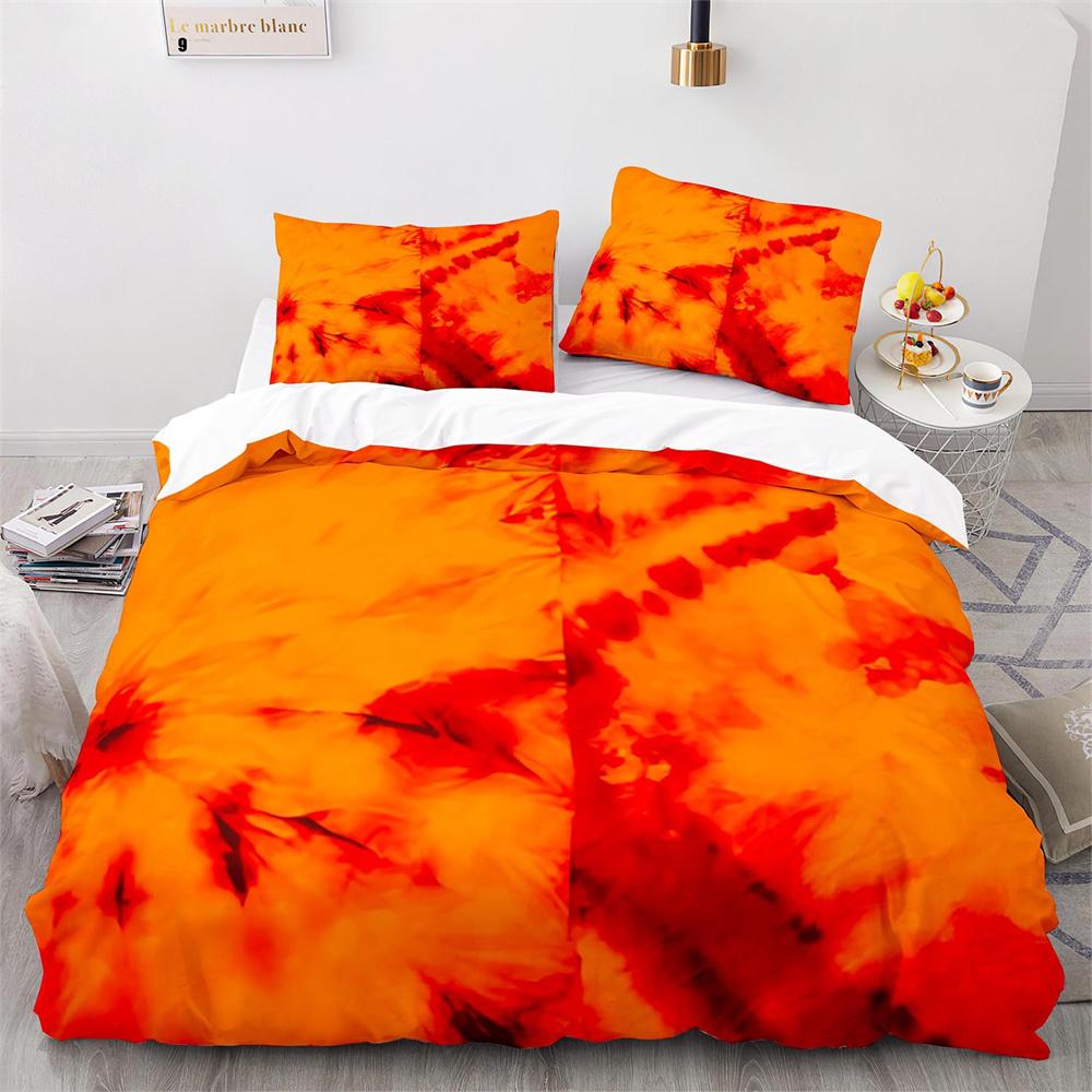 Комплект постельного белья с цветным рисунком «Огонь», сине-оранжево-зеленый, с рисунком «Огонь», размер King Queen для детей, мальчиков и подростков