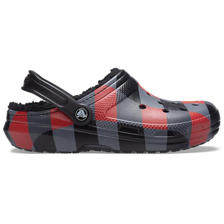 Crocs Классические клоги Клоги Унисекс Черный Красный Серый 206568-6RQ