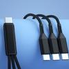USB C на USB C Micro USB Коннектор Быстрозарядный Шнур для Мобильного Телефона