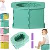Baby Toilet Travel Potty Portable Folding Potty with Disposable Bags Reusable Lightweight