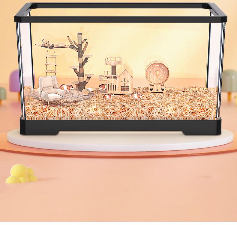 Большая акриловая клетка для хомяков и шиншилл Вилла Бокс для разведения