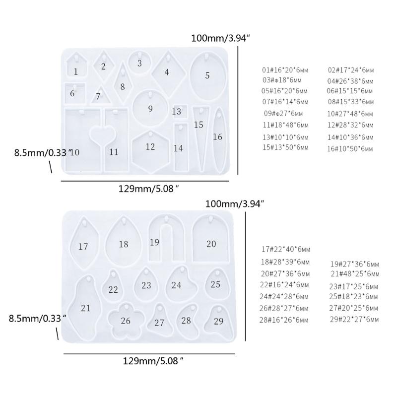 Форма для литья ювелирных изделий, силиконовая форма для ключей, кулон, форма для эпоксидной смолы с крючками для сережек, шнур для изготовления сережек, ожерелья