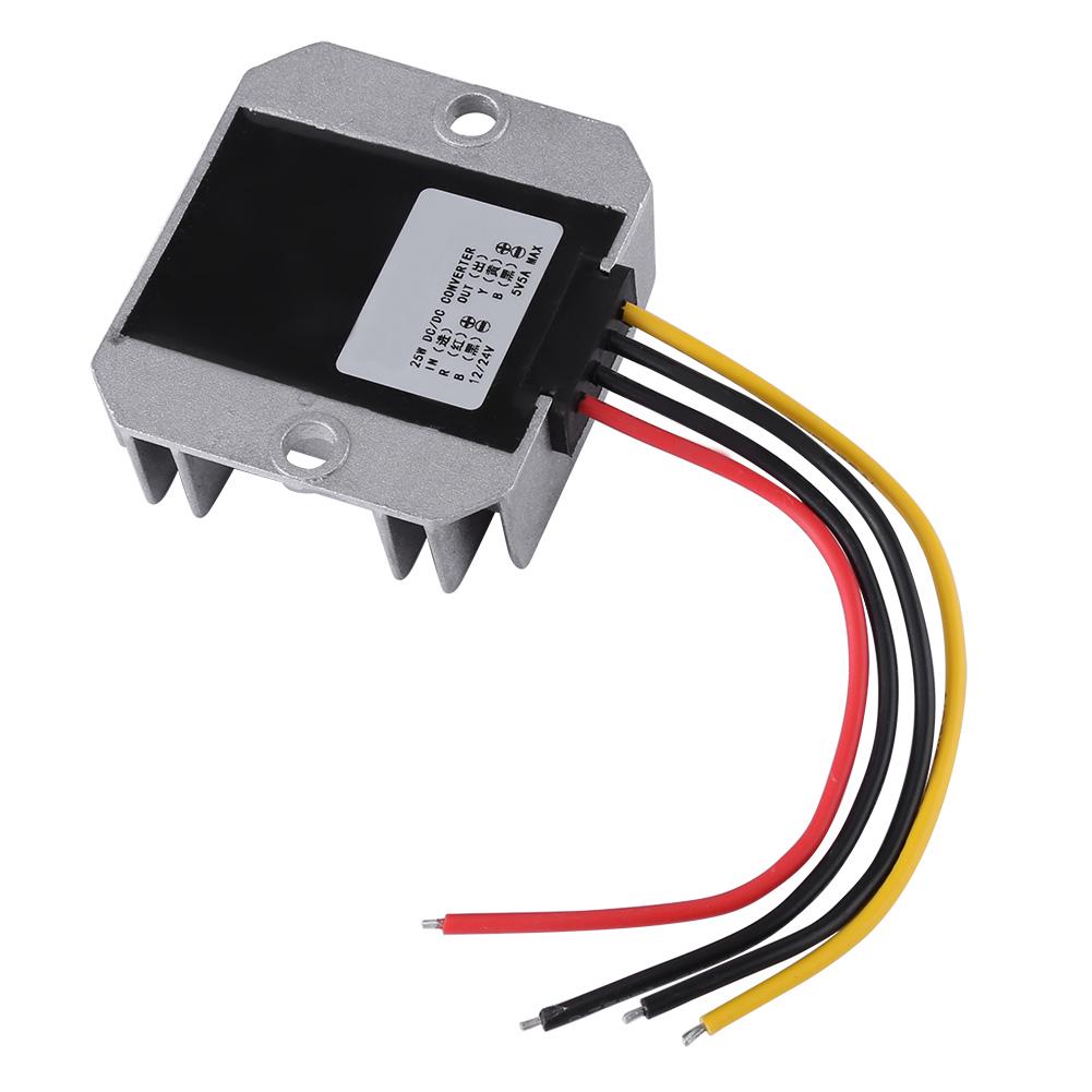 DC DC 12V 24V До 5V 5A 25W Модуль понижения напряжения Понижающий преобразователь питания для автомобиля