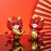 Resin Chinese Zodiac Dragon Statue Handcraft Miniature New Year Ornament National Tide Micro Landscape Mascot Decoration Hoom