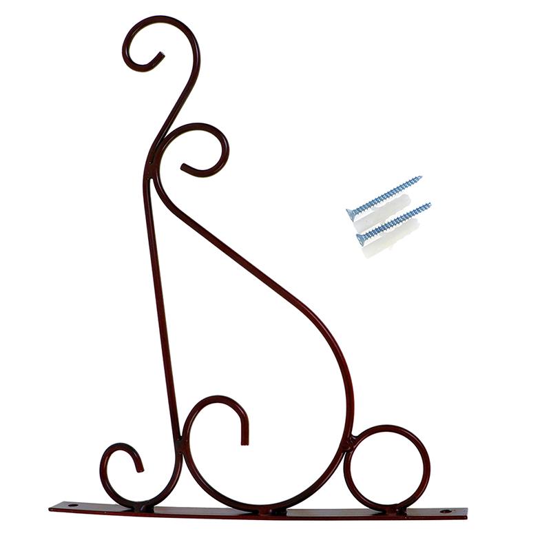 Железный цветочный горшок, крючок, растения, ландшафтный кронштейн, настенный балкон, домашний декор