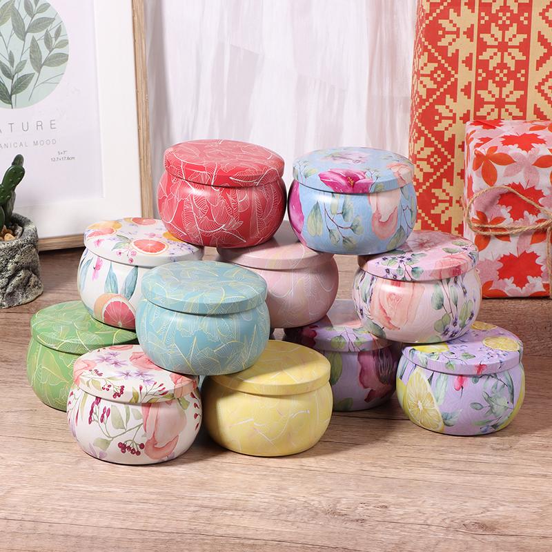 4 унции герметичная банка металлические банки для свечей коробка для конфет розовый чайник органайзер для хранения ювелирных изделий жесть рождественский упаковочный ящик