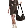 Fear of God Essentials 1977 Серия FW22 Хенли Регби Лонгслив Поло С Контрастной Печатью Цифр Унисекс Топы Древесно-Коричневый FOG-FW22-032