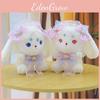Soft Rabbit Adorable Plush Animal With Shell Ribbon For Childrens Idea Gift