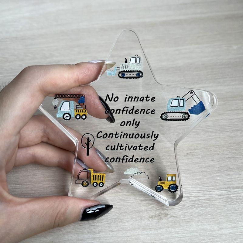 Pentagram Acrylic Souvenirs for Students Desktop Living Room Decorative Ornaments