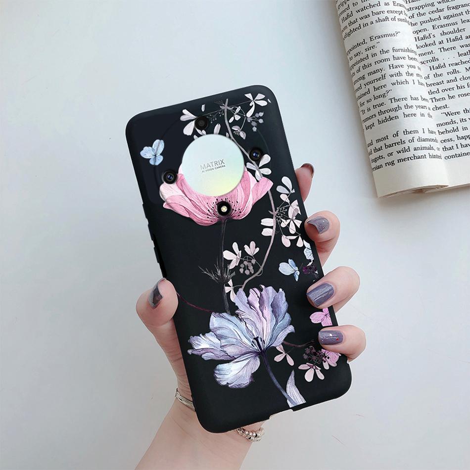 Чехол для Honor X9a X9b 5G Чехол Силиконовый Мягкий Модный Цветочный Задний Корпус Coque для Honor X9a X9b X9 a X 9 b 2023 Чехол для Телефона Funda