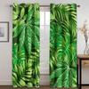 Scenic Curtains for Bedroom Window Curtains for Living Room Green Leaves Palm Tree Bedroom Cortinas Window Treatments