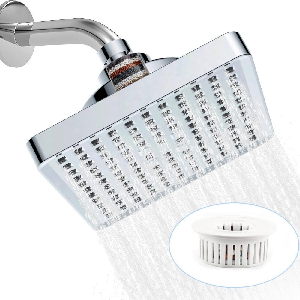 High Pressure Rainfall Shower Head Anti-Clogging Top Spray Shower Useful Rain Showerhead Shower