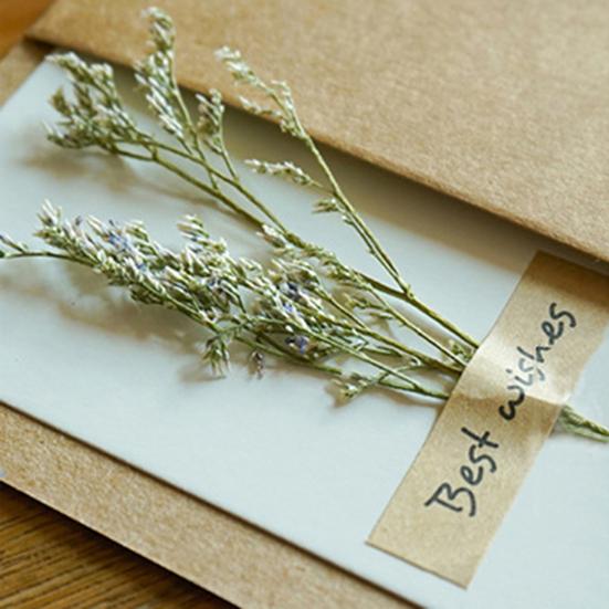 1 комплект поздравительных открыток из бумаги с цветочным принтом, привлекательный креативный крафт-дизайн, открытка на день рождения друга