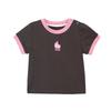 LUSON Baby Girl's Summer Round Neck Short Sleeve T-Shirt