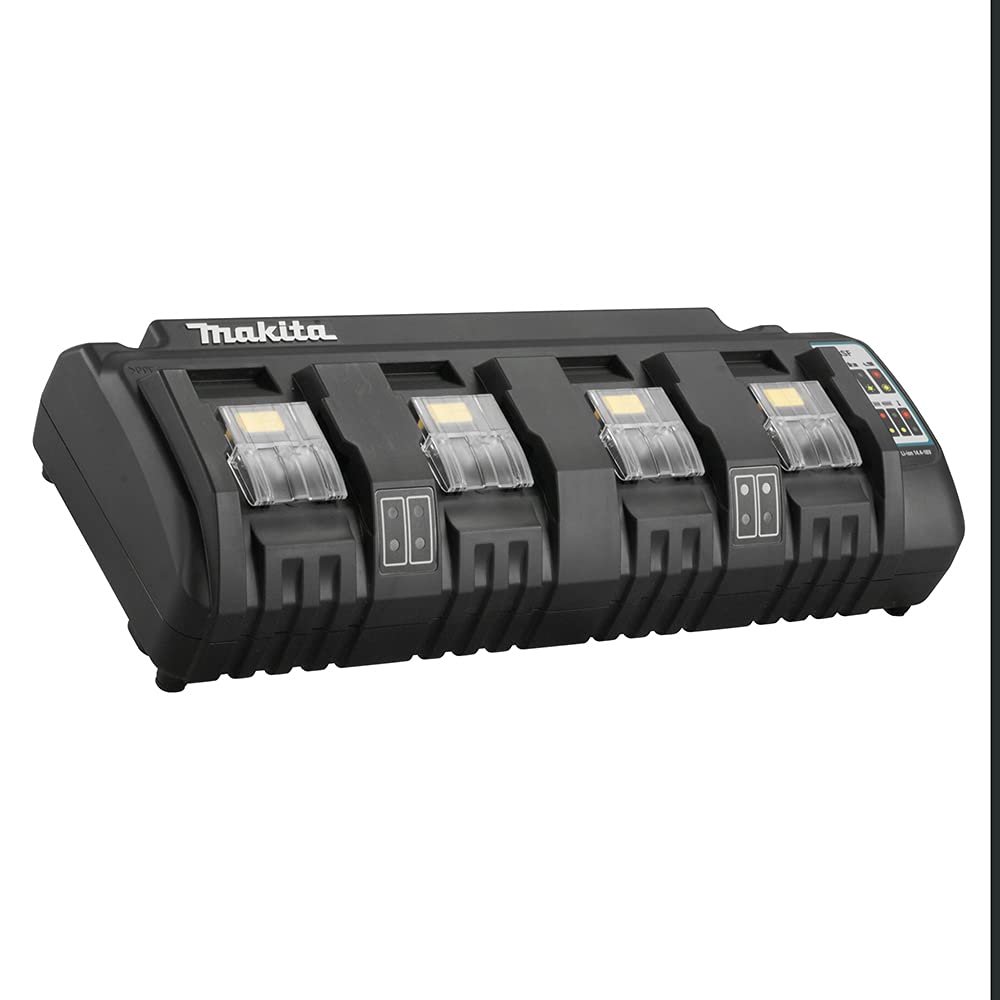 Makita DC18SF Совместим с Полные 130 минут для двух зарядных устройств 260 минут для четырех зарядных устройств одновременно 4-портовое зарядное устройство,