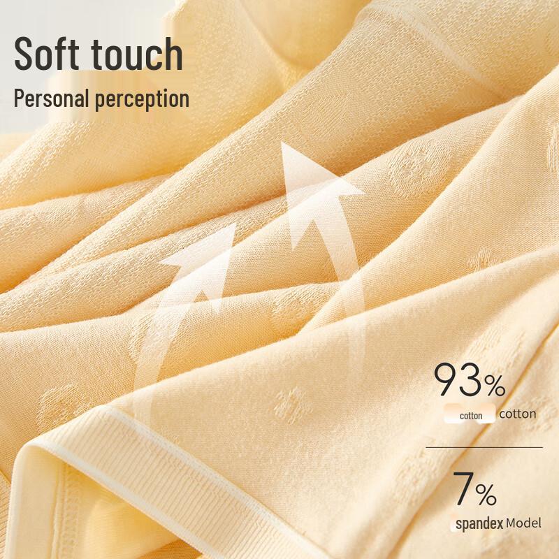 LANGSHA Женские трусы из чистого хлопка с антибактериальным эффектом, 4 штуки