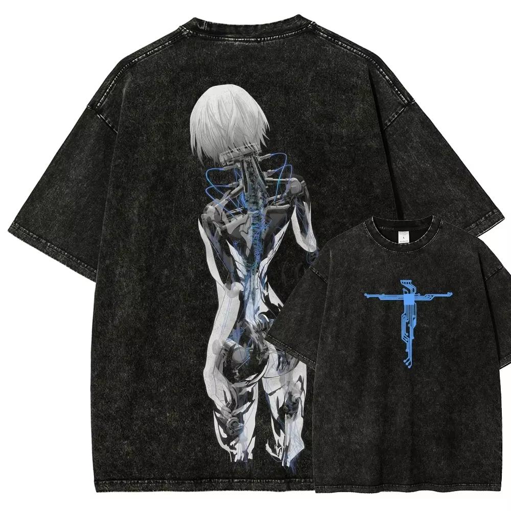 Helluva Boss Stolas Goetia Vintage Washed Cotton Unisex 2026 Summer Loose Street Style Anime Short Sleeve Loose Streetwear Pop Rock Concert T-Shirt