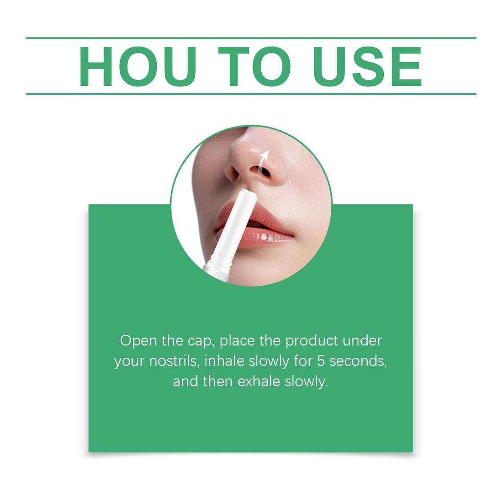 Травяные назальные ингаляторы от заложенности носа и давления в пазухах облегчают дыхание с помощью назальных отсасывающих палочек 1,8 мл