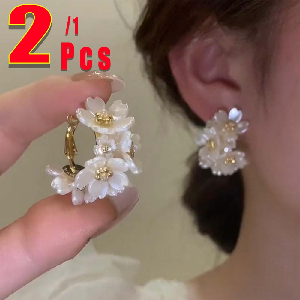 Светлые серьги-гвоздики Koren, роскошные розовые серьги-гвоздики с жемчугом и цветком тюльпана для женщин, изысканные серьги с корейским цирконием, вечерние рождественские украшения, подарок