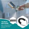 PU Spring Coil Spray Guns Air Hose With Standard 1/8 Air Hose Connections On Both Ends Air Tool Replacement Repair Fittings