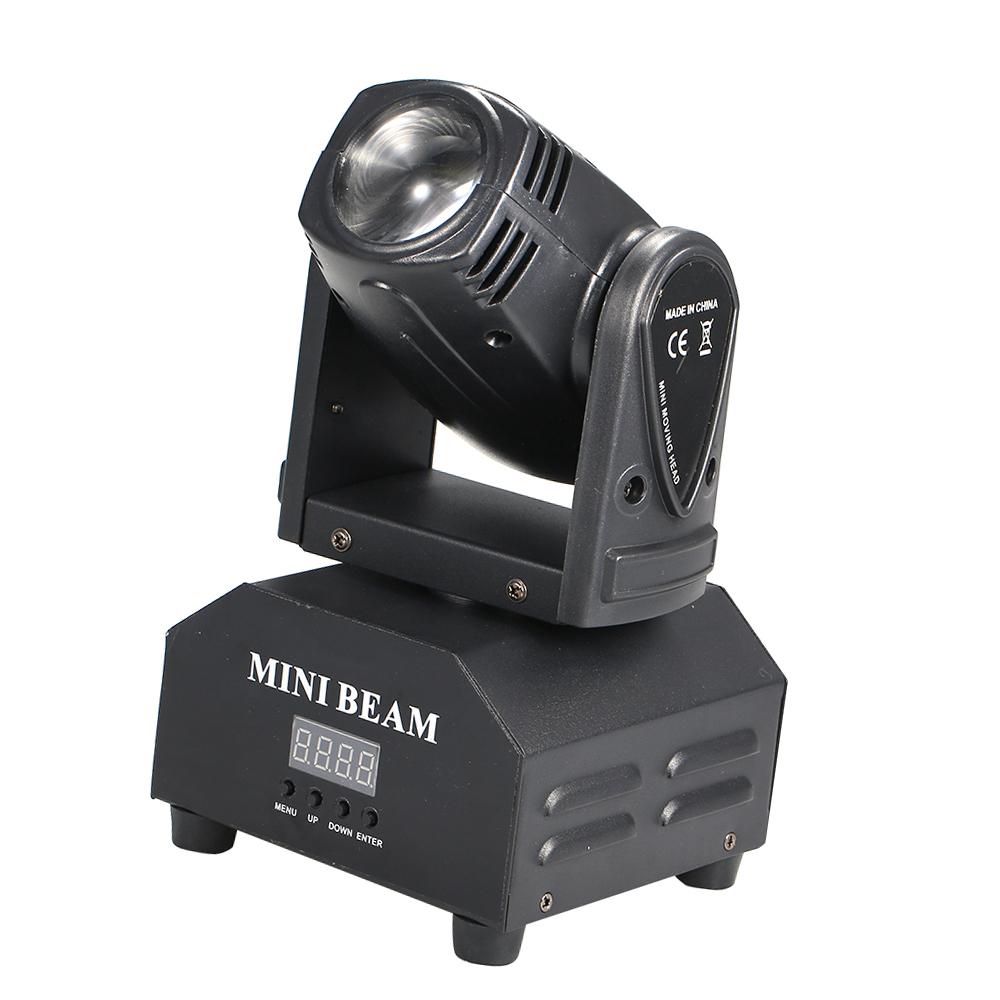 Светодиодная лампа Lixada со сценическими эффектами, общая мощность 50 Вт, вращающаяся подвижная головка, DMX512, звуковая активация, главный-подчиненный