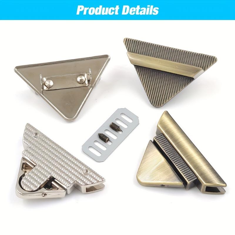 1 шт., металлический треугольный пресс-замок, модная застежка-переключатель, кожаная женская сумка, сумка на плечо, фурнитура для самостоятельного изготовления